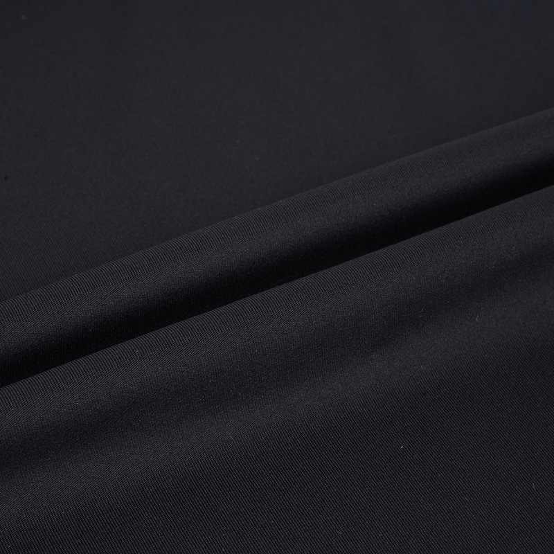 Sx211703 77% polyester 23% spandex 210gsm tebal interlock rajutan rajut untuk keausan kebugaran